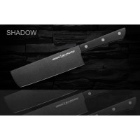 Samura Нож кухонный SH-0043/A Shadow накири с покрытием Black-coating 170 мм, AUS-8, ABS пластик Samura Нож кухонный SH-0043/A Shadow накири с покрытием Black-coating 170 мм, AUS-8, ABS пластик