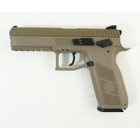 Пневматический пистолет ASG CZ P-09 FDE blowback (пулевой)